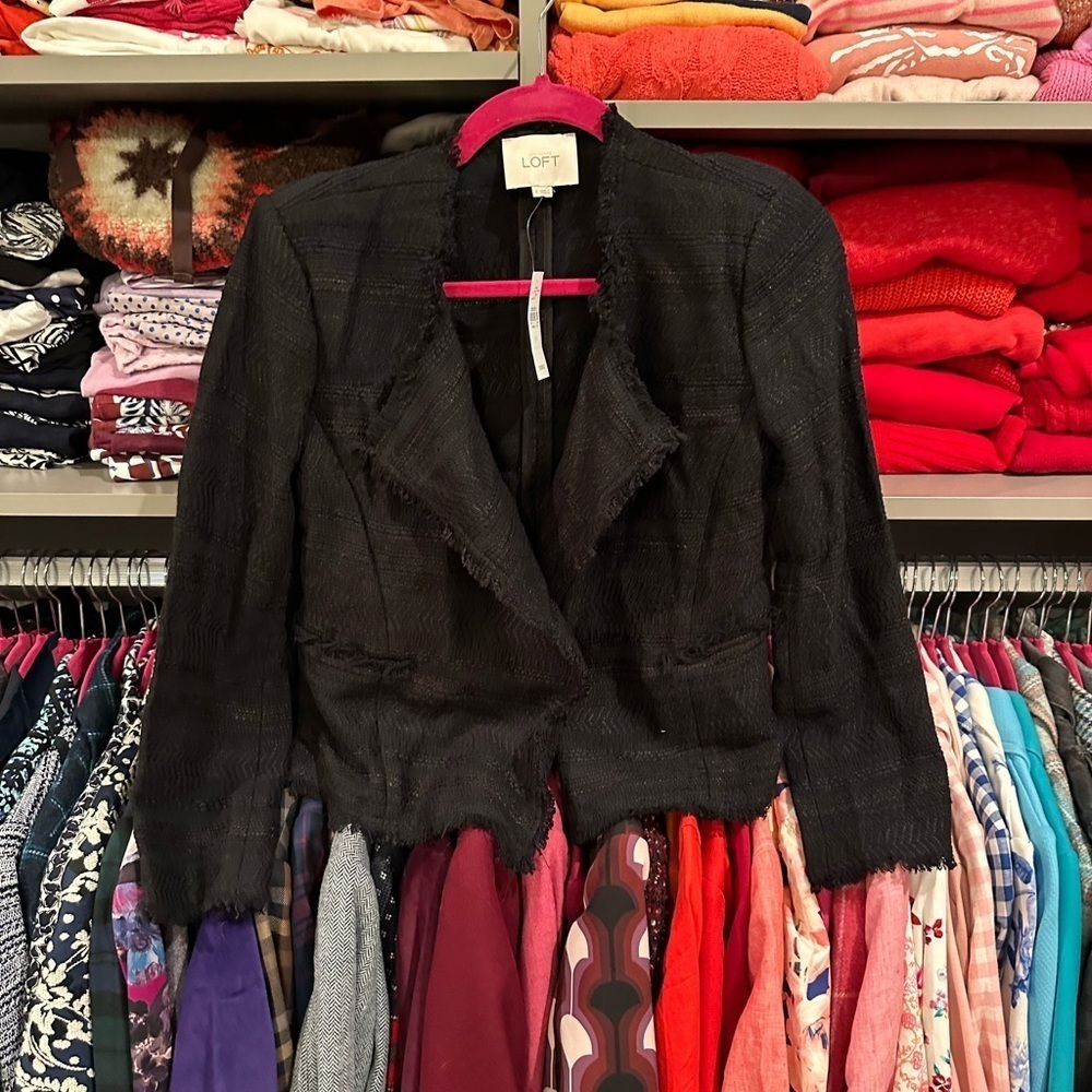 Loft size 0 black blazer